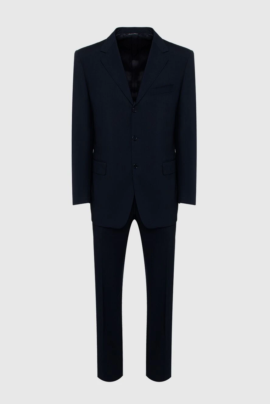 Canali man men's suit made of wool and mohair, black купить с ценами и фото 985612 - photo 1