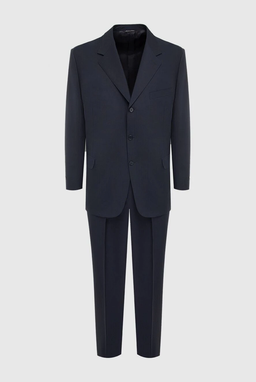 Canali man men's suit made of wool and mohair, black купить с ценами и фото 985614 - photo 1