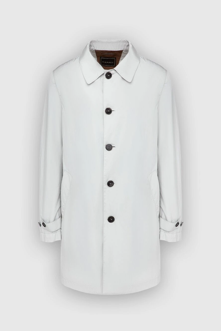 Canali man white polyamide and polyurethane coat for men купить с ценами и фото 985714 - photo 1