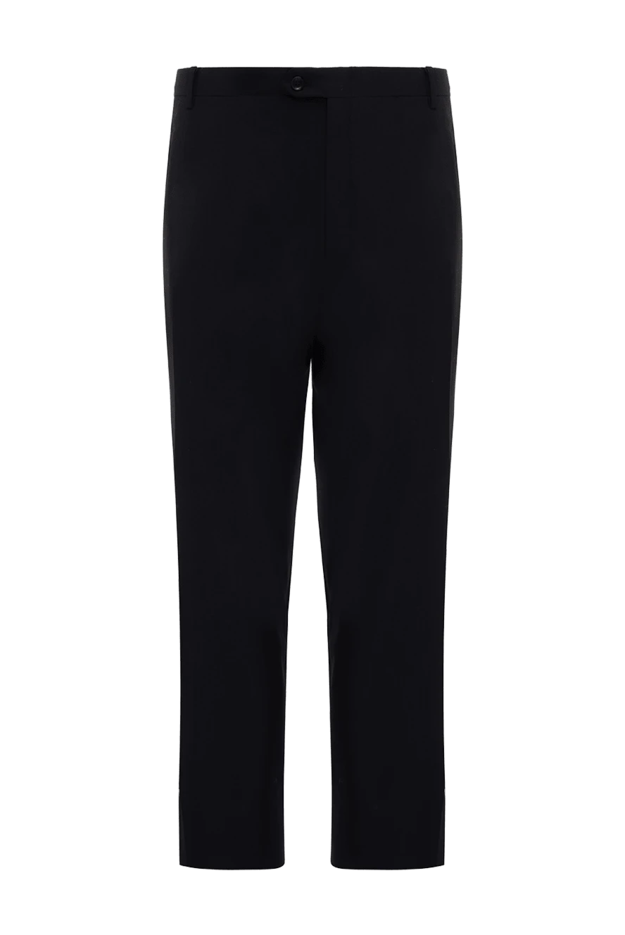 Brioni man men's black wool and silk trousers купить с ценами и фото 991572 - photo 1