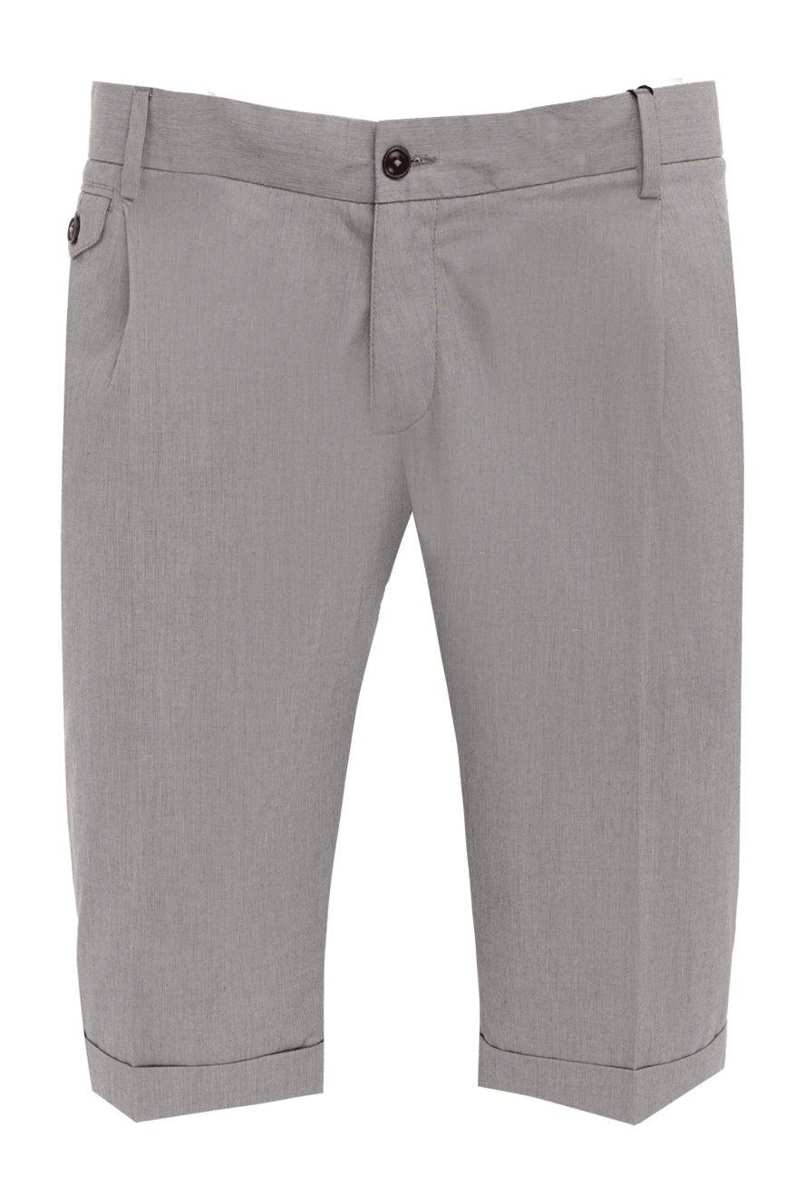 Dolce & Gabbana men's light gray cotton shorts with classic pleats
994913 - photo 1