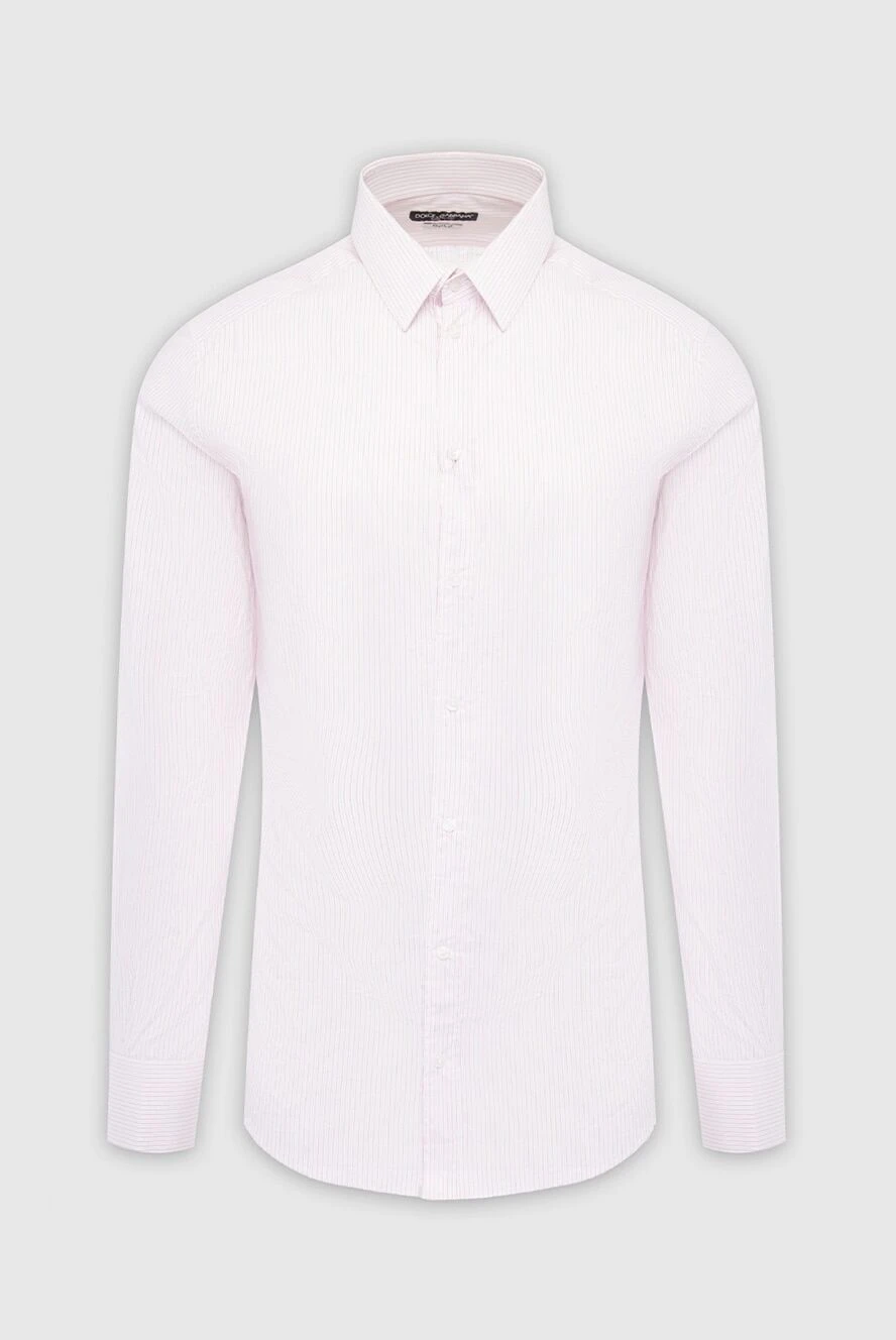 Dolce & Gabbana man pink cotton shirt for men купить с ценами и фото 996515 - photo 1