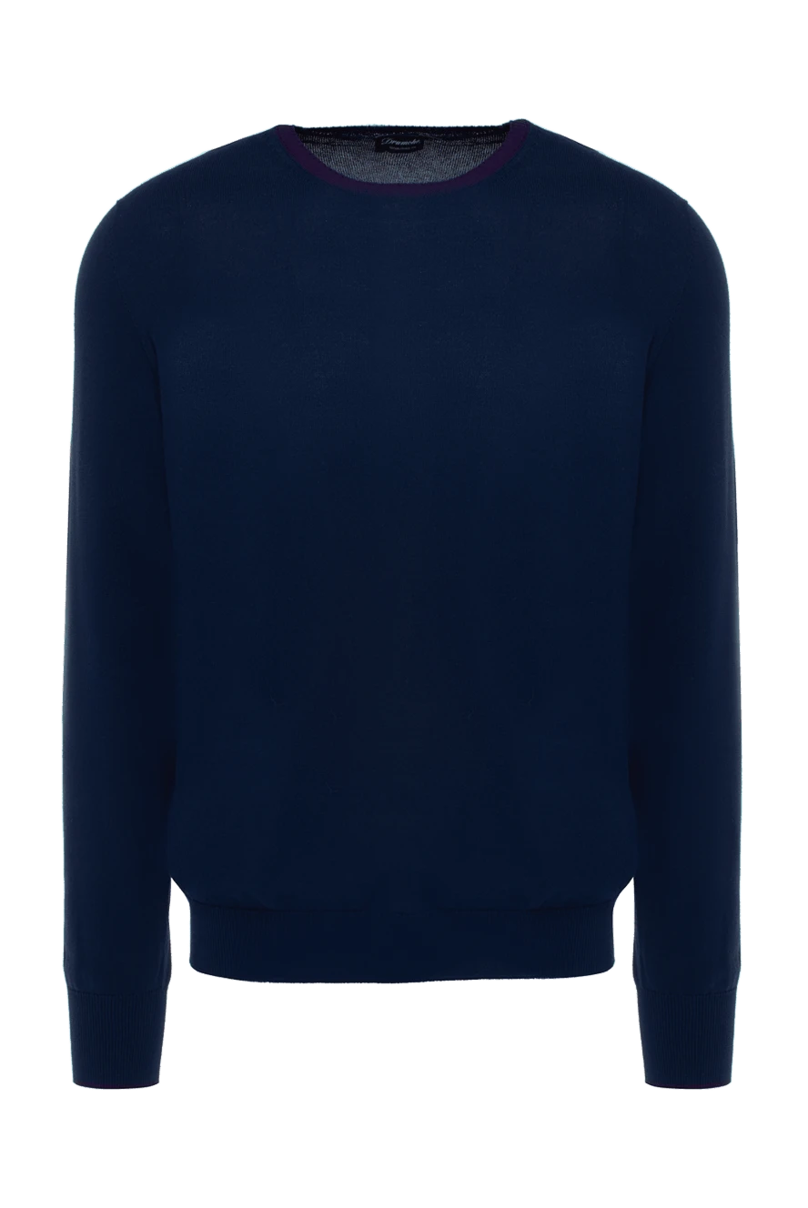 Drumohr man cotton jumper blue for men купить с ценами и фото 997637 - photo 1