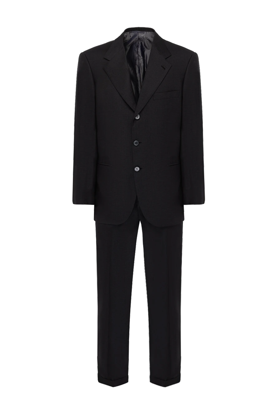 Brioni man men's suit made of wool, cashmere and silk, black купить с ценами и фото 999345 - photo 1