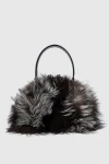 Capaf  - fur. zipper. chernoburka fur, genuine leather. Country of manufacture: Italy. Care: specialized cleaning - photo 7