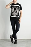 Philipp Plein  - Декор: баспа, ринстон үлгісі. Құрамы: 100% мақта. Шығарылған елі: Италия. Күтім: арнайы тазалау - фото 7