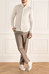  Corneliani - chest pocket. 100% linen. Closure: buttons. Country of manufacture: Italy. Care: specialized cleaning - photo 8