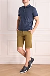 Corneliani  - защипы. 97% хлопка, 3% эластан. молния, пуговица. два боковых кармана, два кармана сзади . Страна производитель: Италия. Уход: специализированная чистка - фото 7