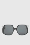 Dior  - Logo, golden plated. UV protection. acetate, metal. light-black. Country of origin: France. Care: specialized cleaning - photo 9