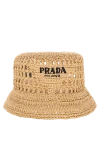 Prada  - плетение, вышитый логотип. рафия. Страна производитель: Италия. Уход: специализированная чистка - фото 7