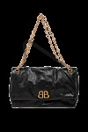  Balenciaga - фурнитура с логотипом Monaco BB из состаренного золота. 100% натуральная кожа. Размеры: Д32 x В22 x Ш10 см. Длина ремня: Ремень-цепочка на плечо (высота падения: 25,5 см). один карман спереди, внутренняя нашивка карман. клапан. Страна производитель: Италия. Уход: специализированная чистка - фото 8