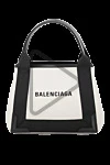  Balenciaga - логотип бренда. хлопковый холст и телячья кожа. Размер: Д25 x В19 x Ш7 см. Страна производитель: Италия. Уход: специализированная чистка - фото 8