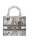 Dior - embroidery, Dior pendants. 100% cotton. Dimensions: 24 x 20 x 12 cm. Handle length 32cm. Country of origin: Italy. Care: specialized cleaning - photo 6