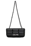  Celine - Декорация: бренд логотипі. Құрамы: 100% шынайы былғары. Белдік: тізбек. . Шығарылған елі: Франция. Күтім: мамандандырылған тазалау - фото 6