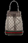 Gucci  - Декорация: қызыл және жасыл желілік таспа. Құрамы: тоқыма. Өлшемі: W 20,5 x H 26 x D 11 см. Баудың ұзындығы: алынбалы және реттелетін 53 см иық бауы. Тұтқа: биіктігі 12 см былғары тұтқа. Қалталар: ашық қалта және ішіндегі смартфон қалтасы. Жабылуы: жіпті жабу. Шығарылған елі: Италия. Күтім: мамандандырылған тазалау - фото 11