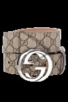 Gucci  - паттерн логотипа бренда, пряжка с буквами G. 100% натуральная кожа. пряжка. Страна производитель: Италия. Уход: специализированная чистка - фото 5