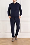  Brunello Cucinelli - узор тонкая полоска. 87% хлопок, 8% кашемир, 5% шелк. молния. Страна производитель: Италия. Уход: специализированная чистка - фото 10