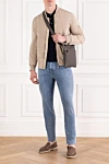 Corneliani  - рельефный узор полоска. 100% шерсть. пуговицы. . Страна производитель: Италия. Уход: специализированная чистка - фото 7