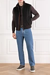 Corneliani  - рубчик. 100% шерсть. Цвет: коричневый . пуговицы. . Страна производитель: Италия. Уход: специализированная чистка - фото 7