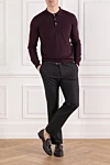 Corneliani  - 100% шерсть. Цвет: бордовый. пуговицы. . Страна производитель: Италия. Уход: специализированная чистка - фото 7