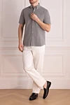 Canali  - check pattern. 100% cotton. Closure: buttons. Country of origin: Italy. Care: specialized cleaning - photo 7