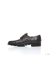  Cesare di Napoli - Textured leather, crocodile leather inserts. 70% leather, 30% crocodile skin. Lace-up. Interior: Leather. Insole: Leather. Heel height: 3cm. Outsole: Other materials. Country of manufacture: Italy. Care: specialized cleaning - photo 6