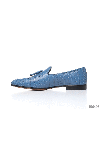  Cesare di Napoli - contrast sole, textured leather, tassels. 100% crocodile skin. Insole: leather. Sole Height: Heel Height 2cm. Country of manufacture: Italy. Care: specialized cleaning - photo 8