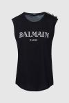  Balmain - без рукавов, логотип, пуговицы на плече. 100% хлопок. Страна производитель: Франция. Уход: специализированная чистка - фото 8