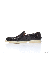  Cesare di Napoli - contrast sole, textured leather. 100% crocodile skin. Insole: leather. Sole Height: Heel Height 2cm. Country of manufacture: Italy. Care: specialized cleaning - photo 6