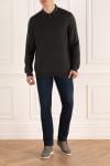 Gran Sasso  - Long sleeve. 70% wool, 30% silk. Closure: Zipper. Country of manufacture: Italy. Care: specialized cleaning - photo 7