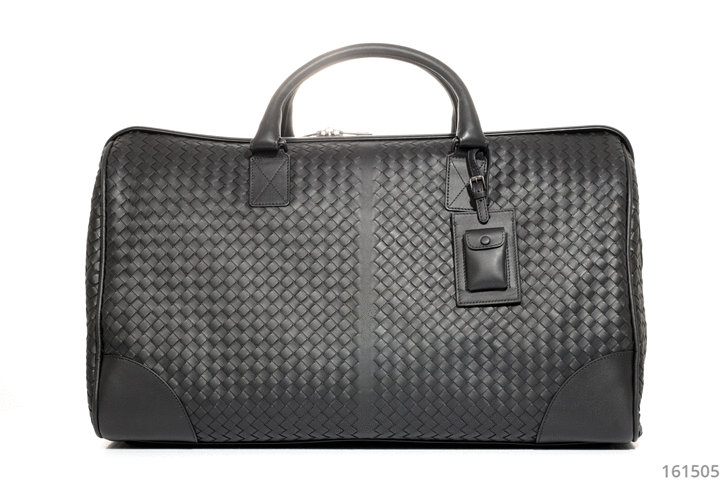 Bottega Veneta black leather travel bag for men 161505 — Buy in